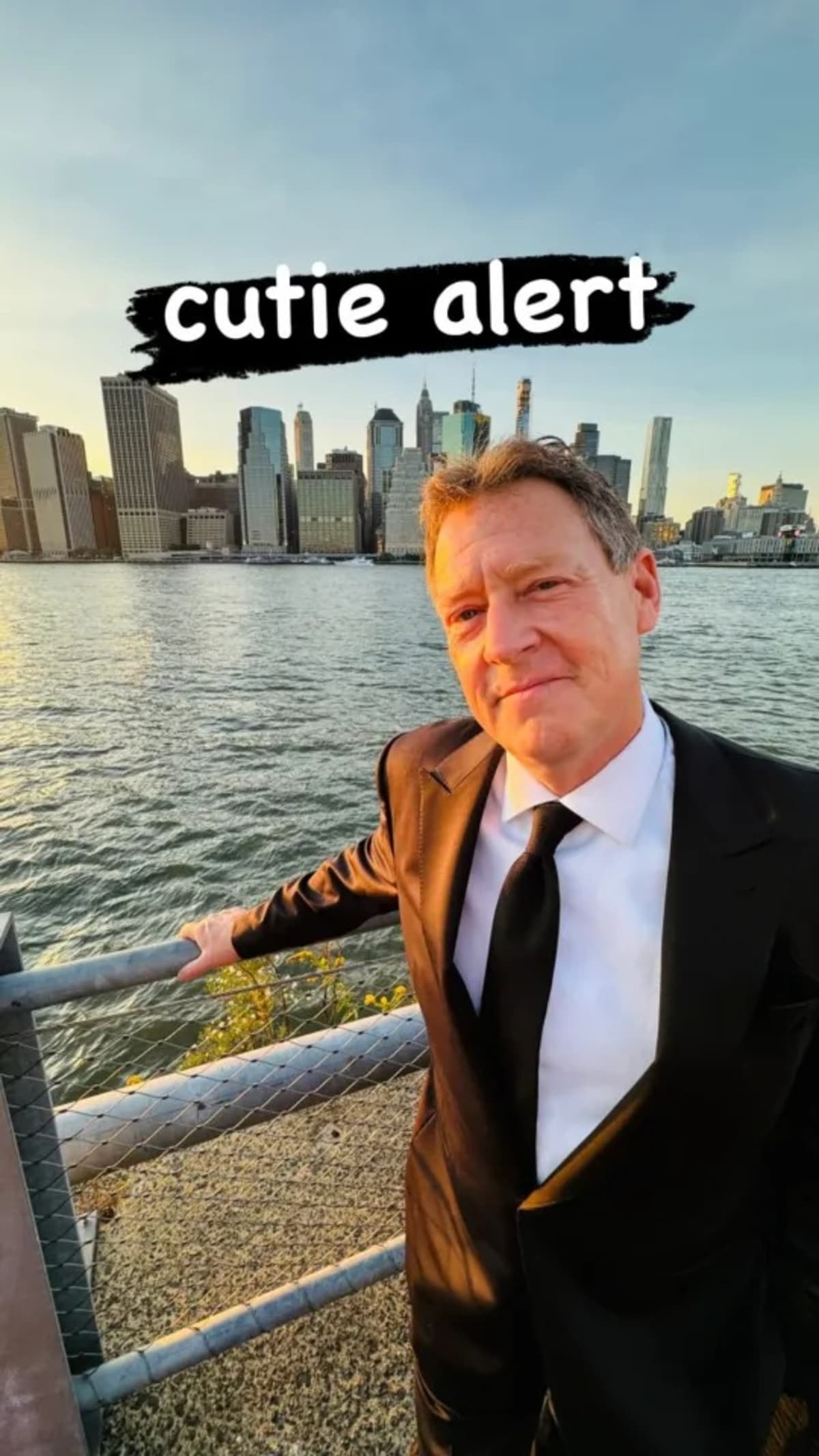 Savannah Guthrie captured a snap of her husband Michael Feldman in front of the sunset (@savannahguthrie/Instagram)