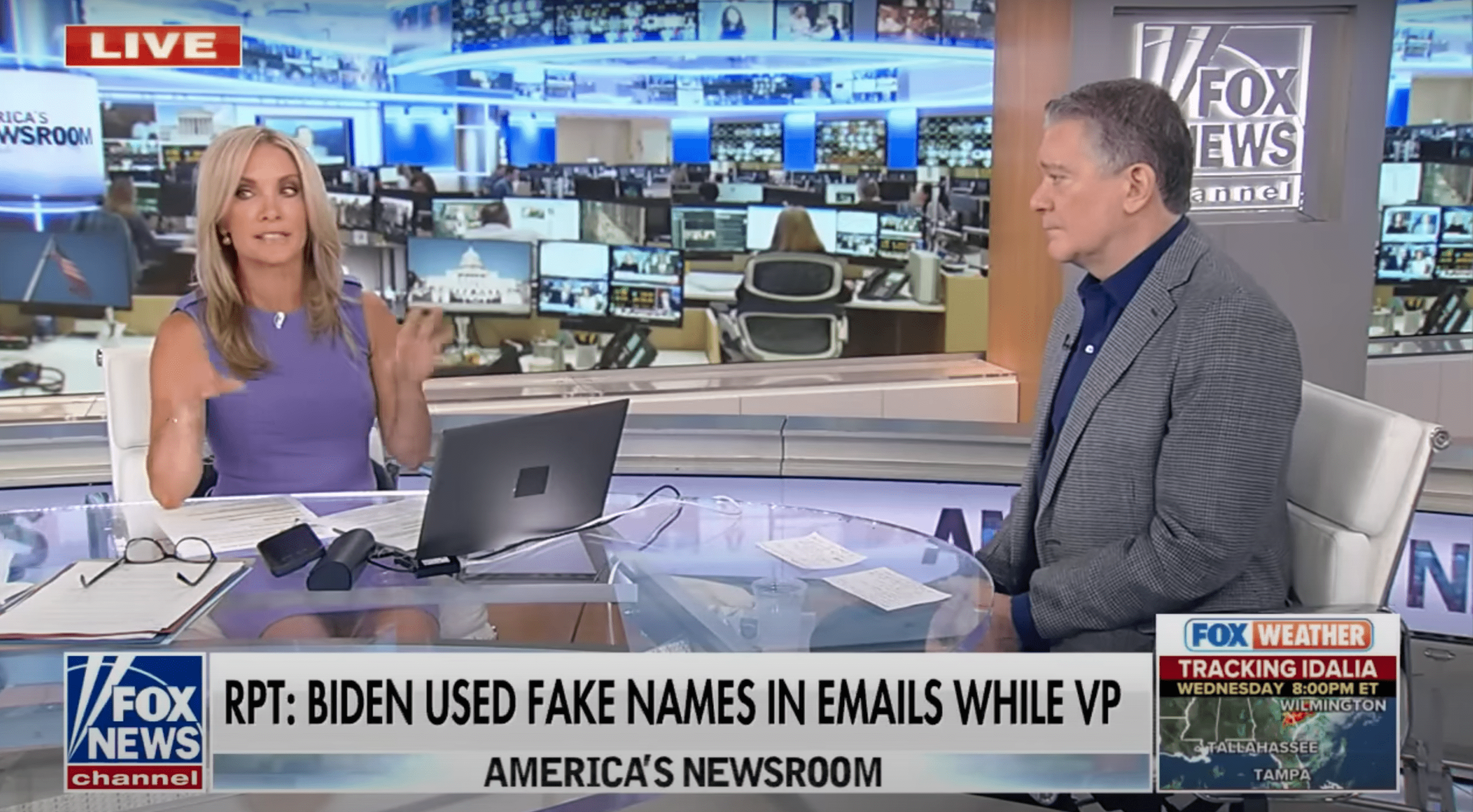 Dana Perino also called out media's hypocrisy of not covering the 'fake' aliases' story of President Joe Biden (@FoxNews/YouTube)