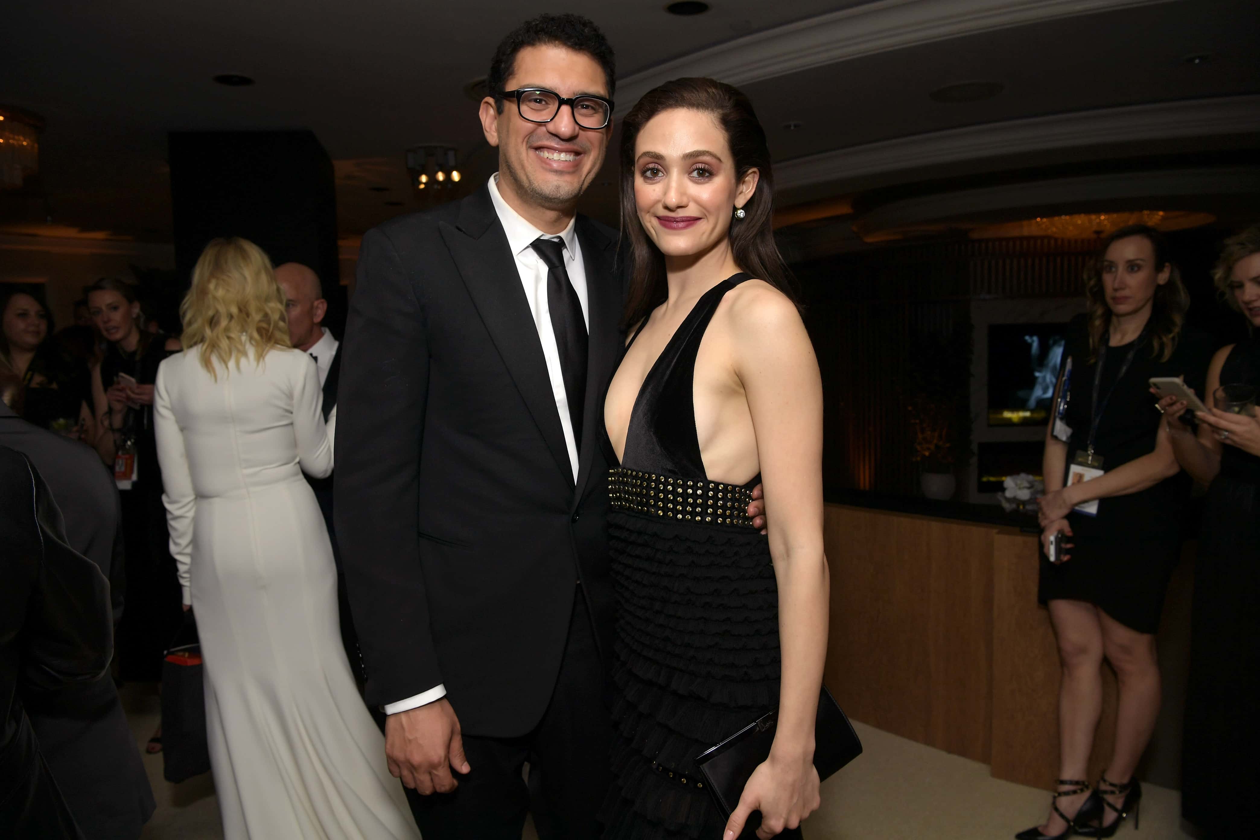 Sam Esmail and Emmy Rossum attend the Amazon Prime Video's Golden Globe Awards After Party at The Beverly Hilton Hotel on January 6, 2019, in Beverly Hills, California (Emma McIntyre/Getty Images)

