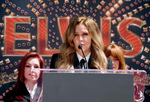 Lisa Marie Presley attends the Handprint Ceremony honoring Priscilla Presley, Lisa Marie Presley And Riley Keough at TCL Chinese Theatre on June 21, 2022 in Hollywood, California.