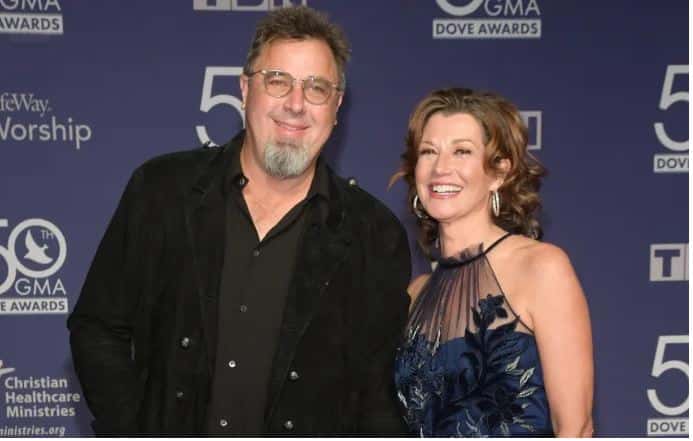 Vince Gill and Amy Grant attend the 50th Annual GMA Dove Awards at Lipscomb University on October 15, 2019 in Nashville, Tennessee. (Photo by Jason Kempin/Getty Images)