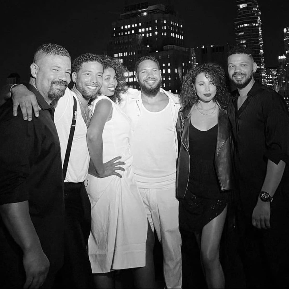 Jussie Smollett with his siblings (Instagram/jussiesmollett)