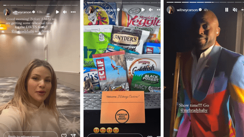 'DWTS' Season 31 star Witney Carson updating us about her AMAs appearance (Instagram/@witneycarson)