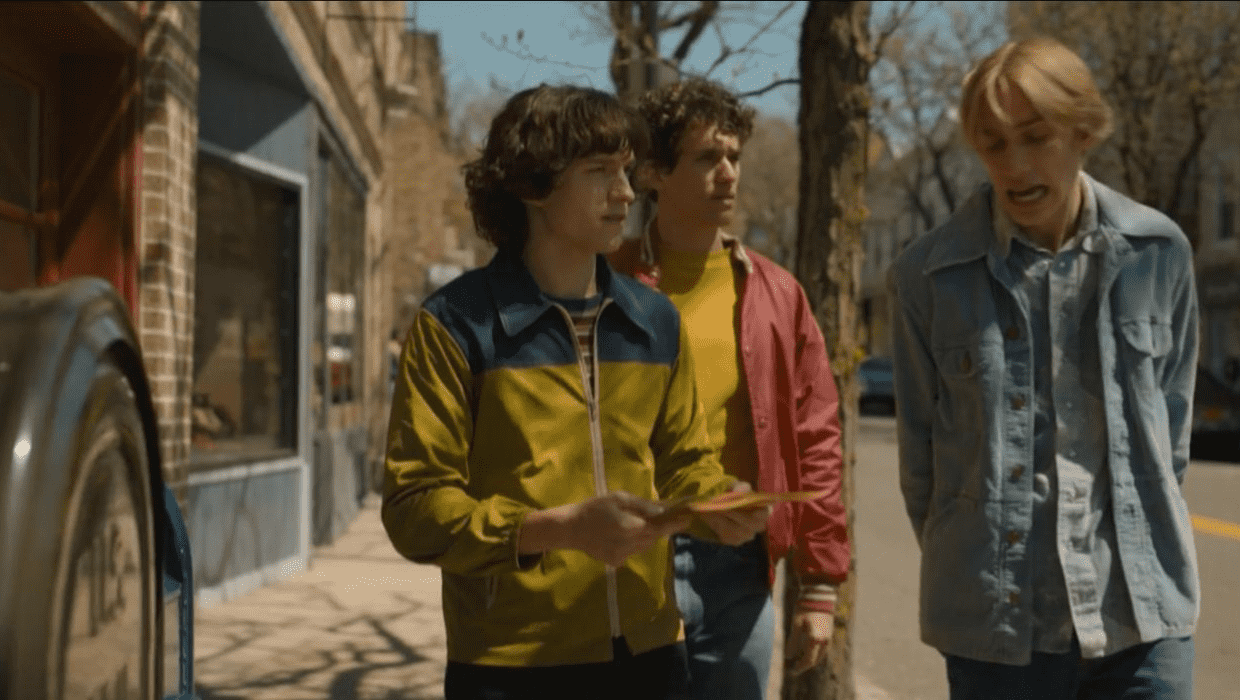 Apple TV+ 'The Crowded Room' starring Tom Holland as Danny Sullivan, Levon Hawke as Johnny, and Sam Vartholomeos as Mike (Apple TV+)
