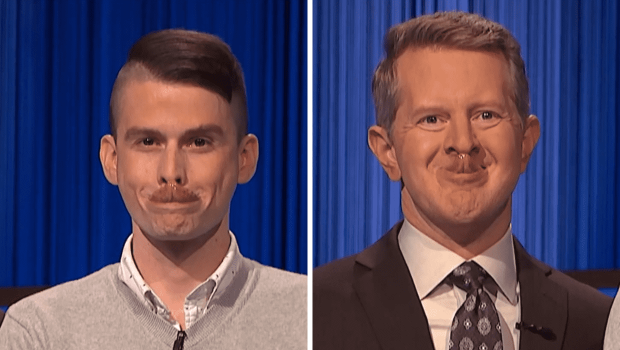 Ken Jennings went out of character as he joins in on the fun on 'Jeopardy!' (@jeopardy/Instagram)
