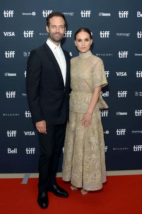 (L-R) Benjamin Millepied and Natalie Portman attends the 