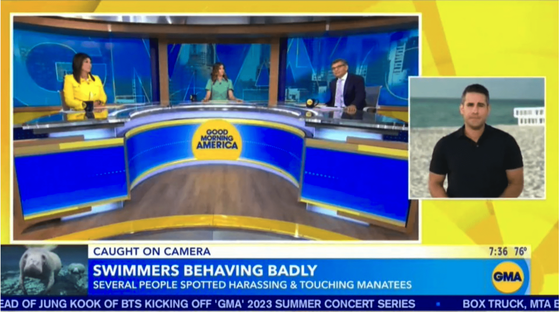 Juju Change and Rebecca Jarvis filled in for Michael and Robin on Friday (ABC)
