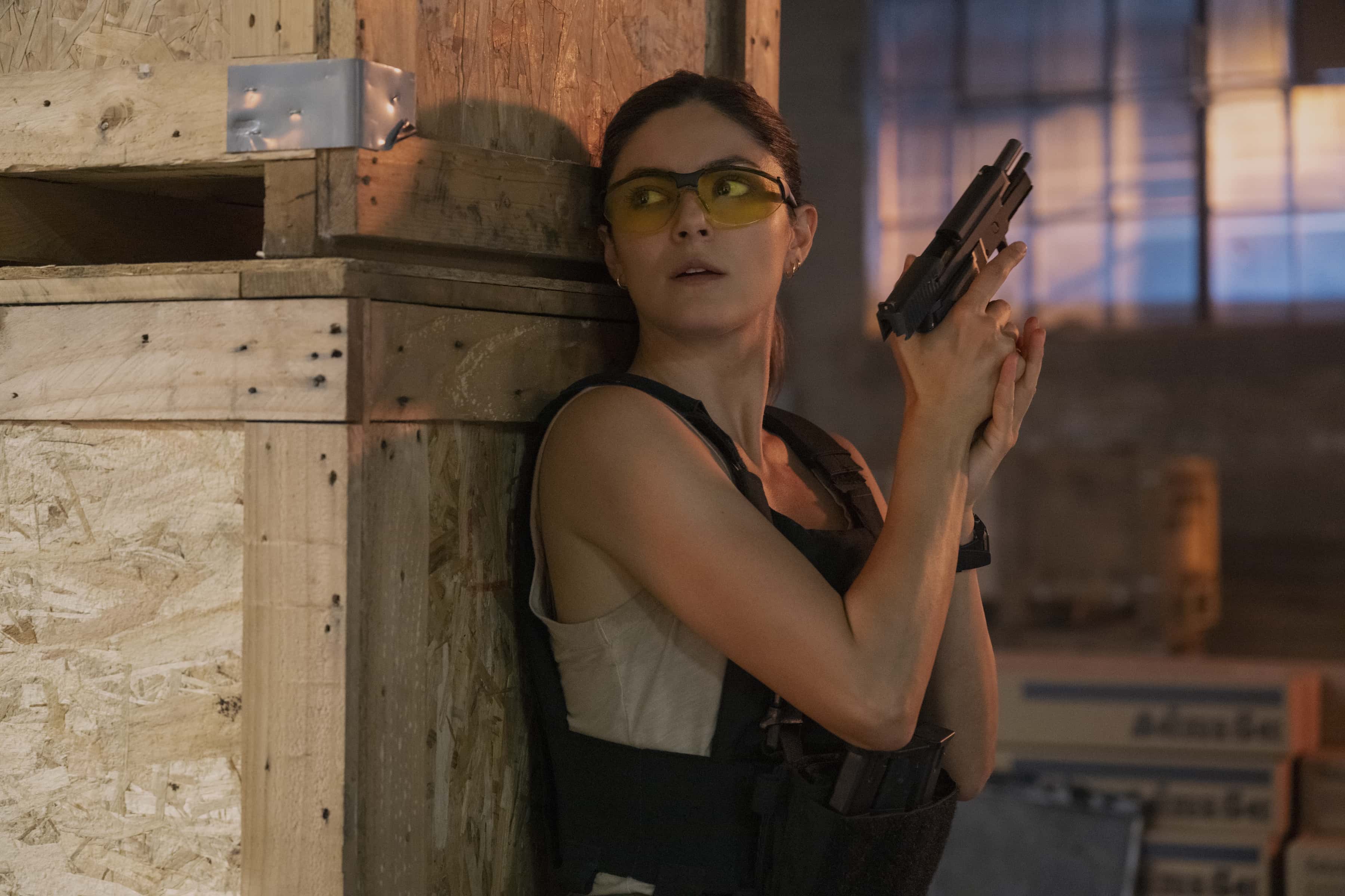 Monica Barbaro as Emma Brunner in 'FUBAR' Episode 5 (Netflix)