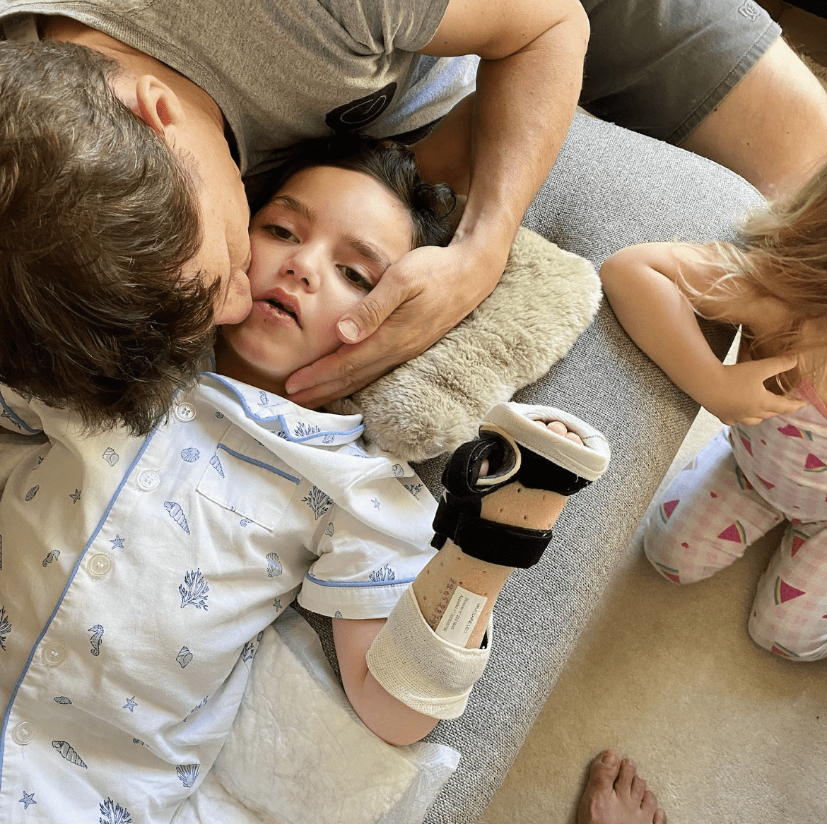 Leo Vauclare (L), 6, is diagnosed with INAD, a rare condition that ha sno cure or treatment and is said to be a cross between Alzheimer's and Parkinson's. (Photo: Bisous For Leo/Facebook)