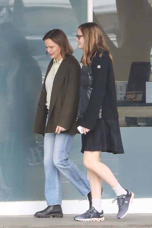 The 17-year-old budding fashionista appeared all grown-up and radiant as she was spotted out and about with the ‘13 Going On 30’ actress in Los Angeles on Wednesday, March 22. (Backgrid)