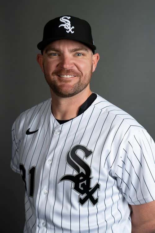 Liam Hendriks #31 of the Chicago White Sox poses for a portrait during the Chicago White Sox photo day at Camelback Ranch on March 16, 2022 in Glendale, Arizona.