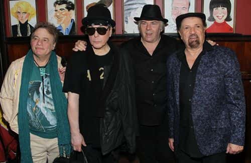 (L-R) Members of The Rascals Eddie Brigati, Dino Danelli, Gene Cornish and Felix Cavaliere attend after party for