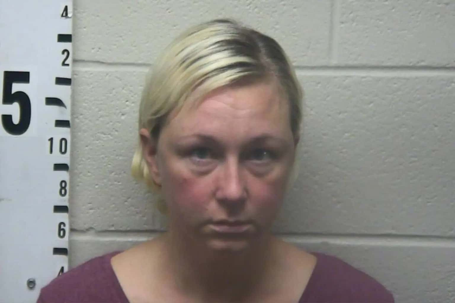 Alissa McCommon, who taught at Charger Academy, was arrested outside her home by the Covington Police Department on Friday, September 08, and then was booked into the Tipton County Jail. (Screengrab/Fox 13)