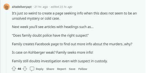 While another user added,