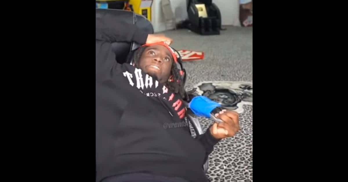 Kai Cenat got scared of Nicki Minaj's sound effect (AMP-SHORTS/ YouTube)