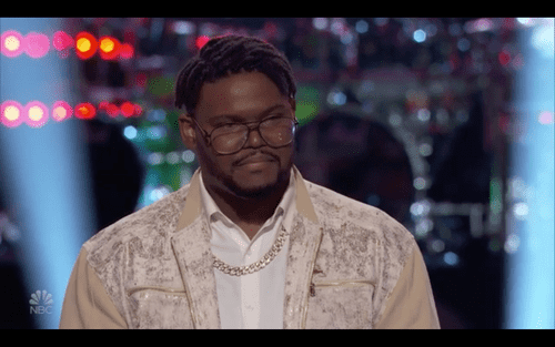Justin Aaron, the winner of  Team Gwen's 'The Voice' Knockouts (NBC)