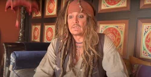Johnny Depp as Captain Jack Sparrow (YouTube/@KrakenTheBox)