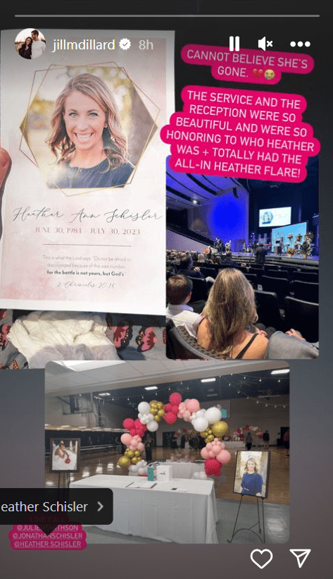 'Counting On' alum Jill Duggar Dillard writes heartfelt note about her friend's death (Instagram/@jillmdillard)