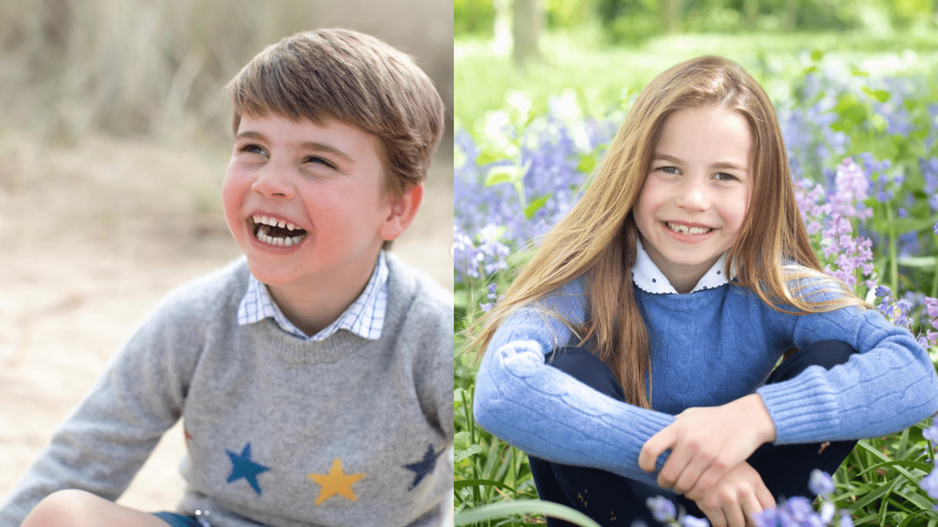 Princess Charlotte and Prince Louis' birthday pictures clicked by Kate Middleton (Credits: DukeandDutchessofCambridge/Instagram)