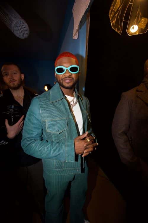 Usher recently dyed his hair orange (Backgrid)
