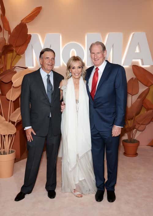 (L-R) Robert K. Steel, Paula Crown and James Crown attend MoMA's Party in the Garden 2022 at The Museum of Modern Art on June 7, 2022 in New York City.