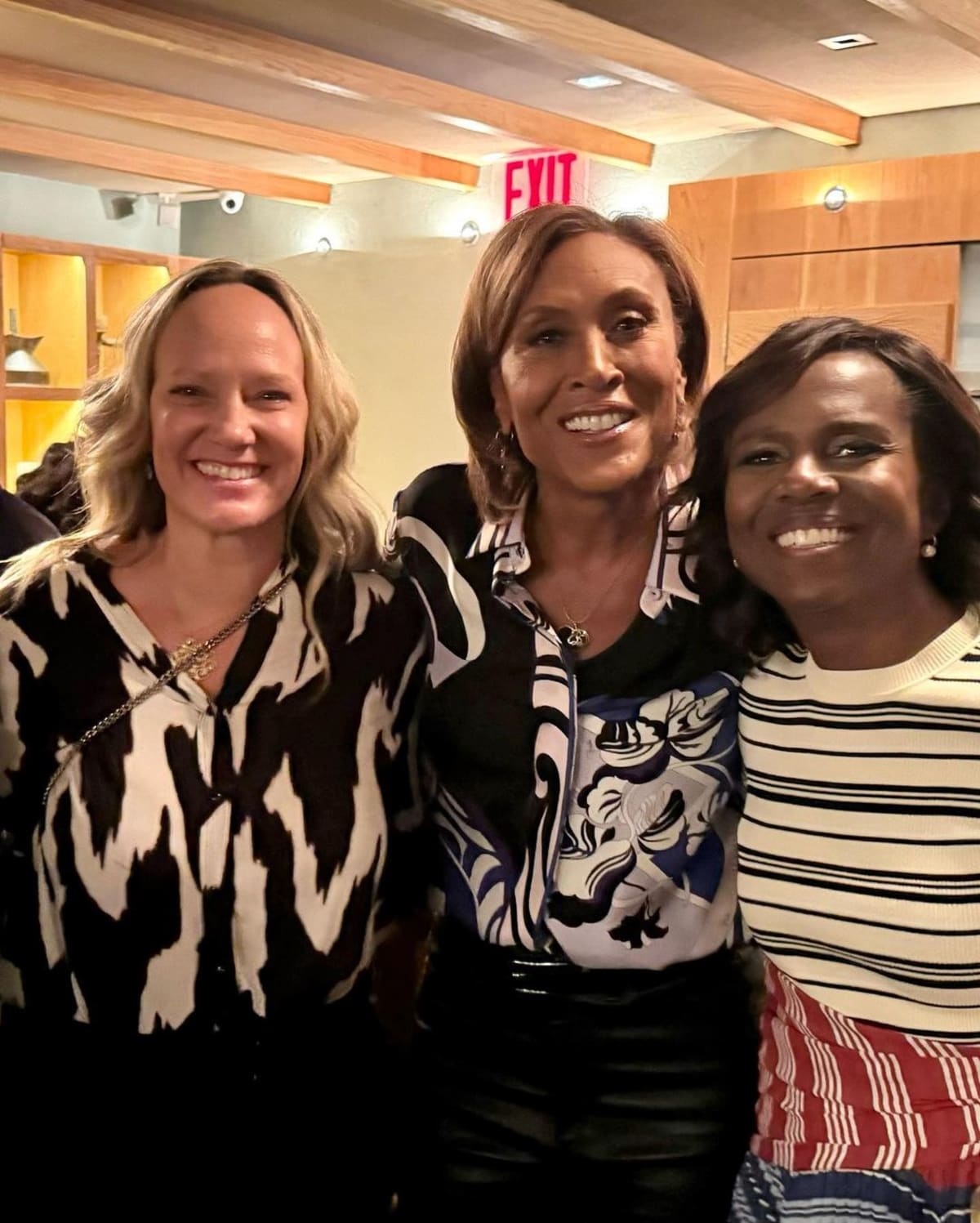 Robin Roberts and wife Amber Laign also joined in to congratulate Deborah Roberts (@debrobertabc/Instagram)