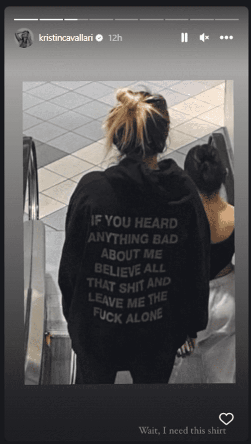 Kristin Cavallari's message to haters (@kristincavallari/instagram)