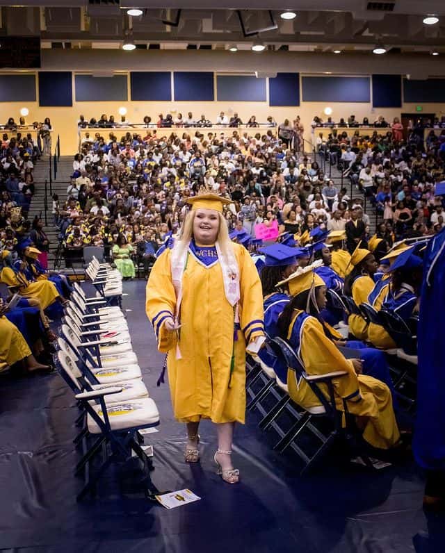 Honey Boo Boo at Wilkinson County High School as she graduated in May 2023 (alanathompson/Instagram)