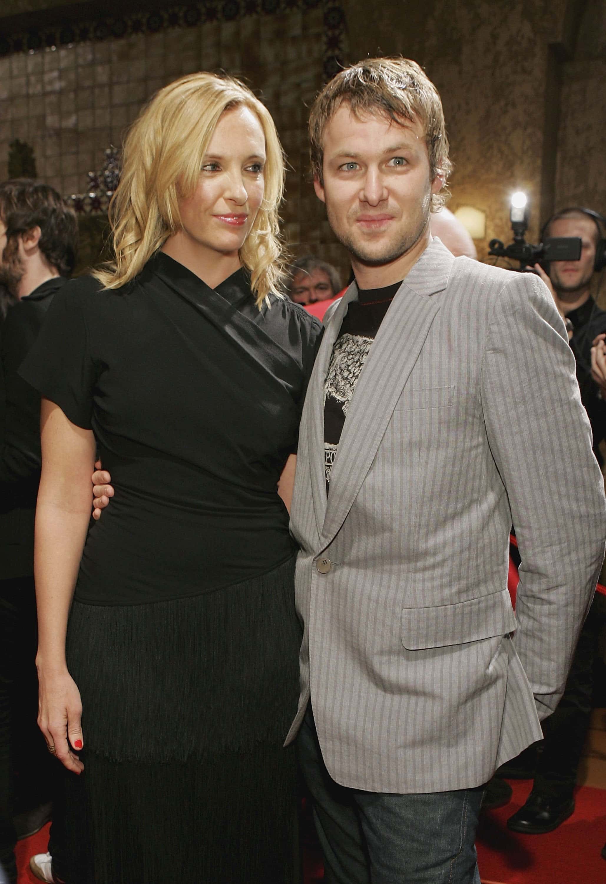 Actress Toni Collette and husband Dave Galafassi arrive at the 2006 ARIA Hall of Fame at the Regent Theatre on August 16, 2006 in Melbourne, Australia. The annual ceremony held by the Australian Recording Industry Association recognises and inducts legendary artists who have had an impact on Australian music culture with inductees voted on by the ARIA Board.