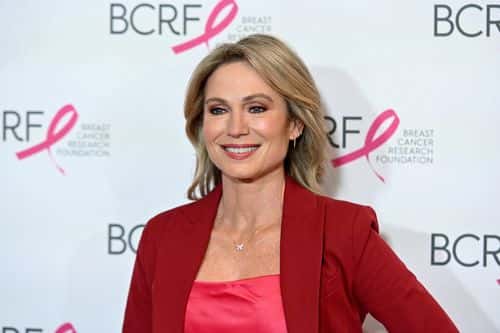 Amy Robach attends the Breast Cancer Research Foundation (BCRF) New York Symposium & Awards Luncheon at New York Hilton Midtown on October 27, 2022 in New York City.
