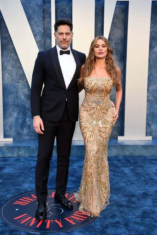 Joe Manganiello and Sofía Vergara attend the 2023 Vanity Fair Oscar Party Hosted By Radhika Jones at Wallis Annenberg Center for the Performing Arts on March 12, 2023 in Beverly Hills, California.