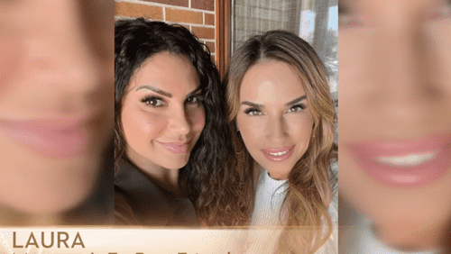 Laura shares some secret with Jennifer and Teresa  (Bravotv)