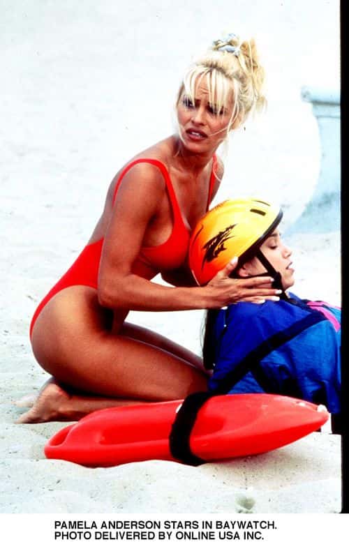 Pamela Anderson Stars In Baywatch (Photo By Getty Images)