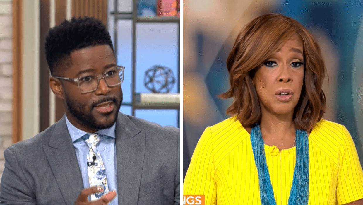 'CBS Mornings' hosts Nate Burleson and Gayle King tested to tell real and AI apart (@CBSMornings/Twitter)