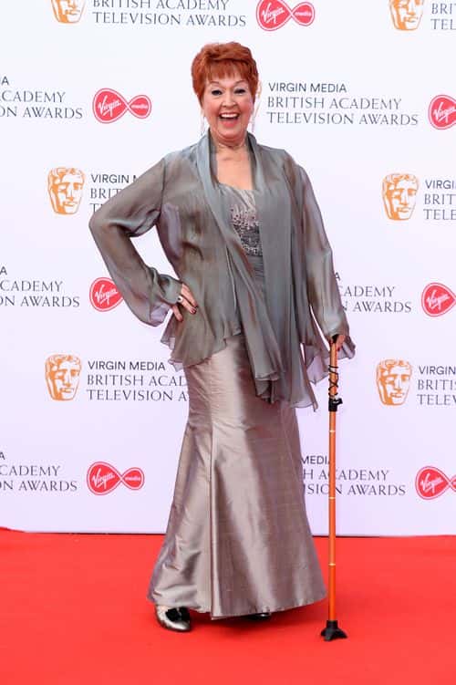 Ruth Madoc attends the Virgin Media British Academy Television Awards 2019 at The Royal Festival Hall on May 12, 2019 in London, England.