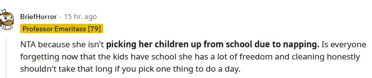 A user responded to the Redditor's post (@u/BriefHorror /Reddit)