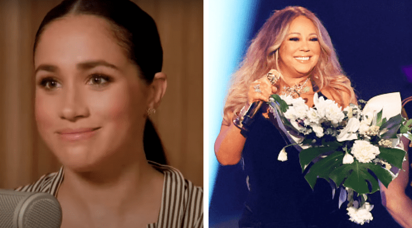 Meghan Markle was called 'diva' by Mariah Carey in the podcast(YouTube extratv/ Leon Bennett/Getty Images for BET)