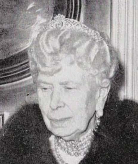 Queen Mary in her Diamond Bandeau Tiara. (Photo via Graham Image Library/Getty Images)