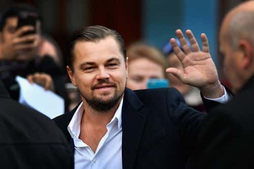 Hollywood actor Leonardo DiCaprio arrives at Home restaurant during his first visit on November 17, 2016 in Edinburgh, Scotland. The Oscar winning actor is in Edinburgh to speak at the Scottish Business Awards at the Edinburgh International Conference Centre.