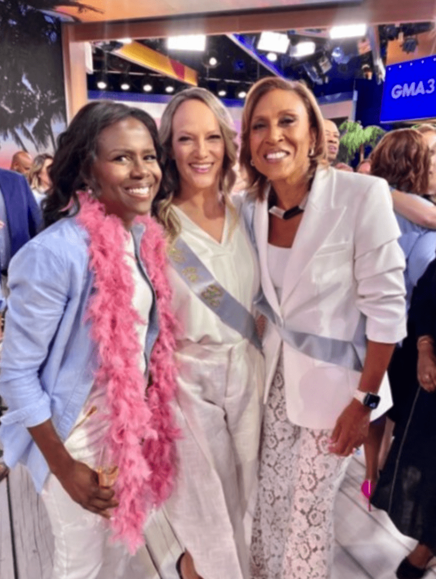 'GMA' Deborah Roberts revealed that Robin Roberts & Amber Laign's wedding is in three weeks (@deborahroberts/Twitter)