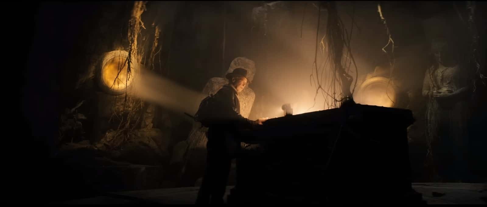 A still from 'Indiana Jones and the Dial of Destiny' official trailer starring Harrison Ford as Indiana Jones (@lucasfilm/YouTube)