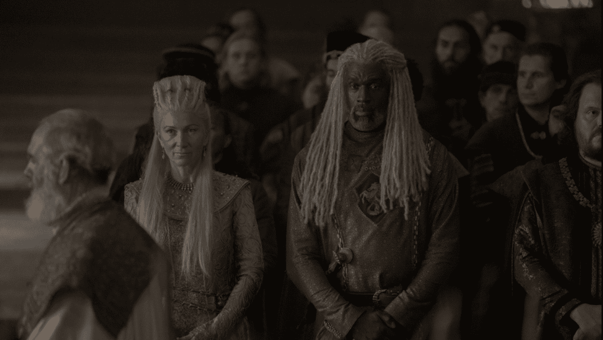 Eve Best and Steve Toussaint in 'House of the Dragon' (IMDb)