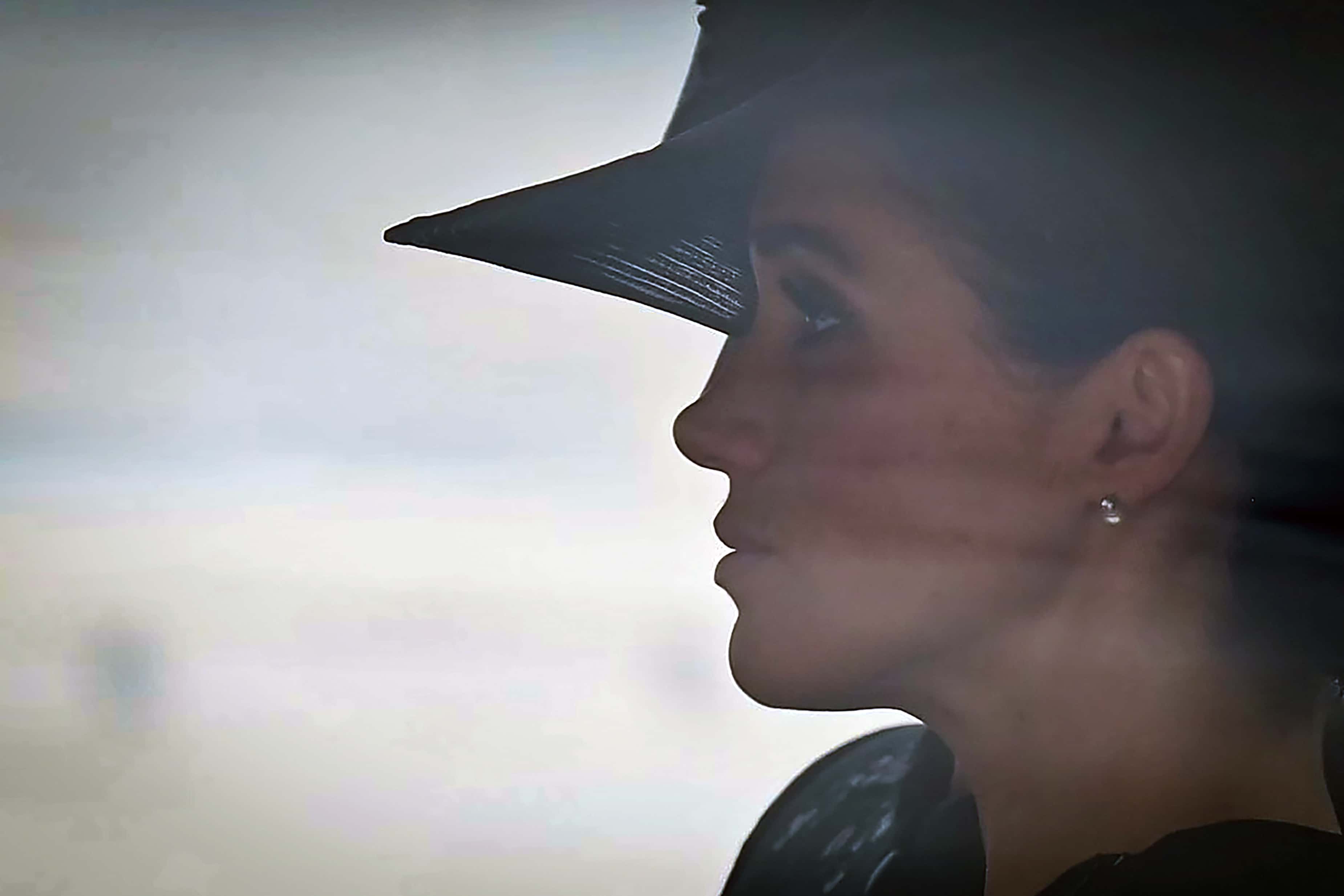 Meghan, Duchess of Sussex, follows the procession behind the coffin of Queen Elizabeth II, travelling from Westminster Abbey to Wellington Arch after the State Funeral on September 19, 2022 in London, England. Elizabeth Alexandra Mary Windsor was born in Bruton Street, Mayfair, London on 21 April 1926. She married Prince Philip in 1947 and ascended the throne of the United Kingdom and Commonwealth on 6 February 1952 after the death of her Father, King George VI. Queen Elizabeth II died at Balmoral Castle in Scotland on September 8, 2022, and is succeeded by her eldest son, King Charles III. (Photo by Alain Jocard - WPA Pool/Getty Images)