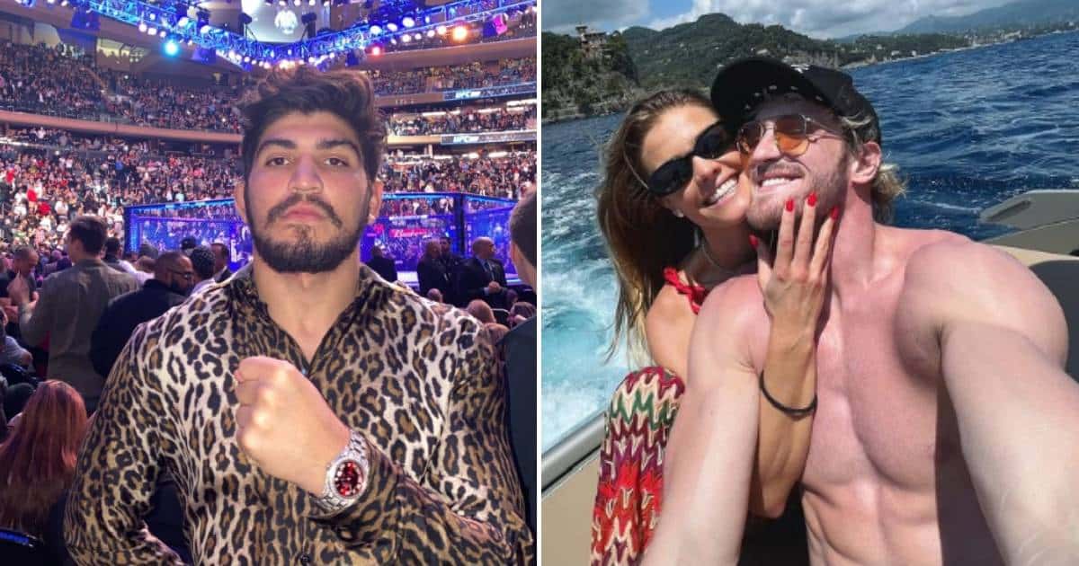 Dillon Danis doubts Nina Agdal's loyalty to Logan Paul (dillondanis, loganpaul/ Instagram)