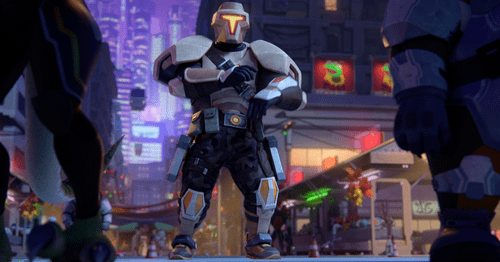 A still from 'My Dad the Bounty Hunter' on Netflix. (Credit: Netflix)