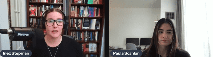 Paula Scanlan, college athlete and former teammate of Lia Thomas, speaks out about what it was like for the girls competing alongside and sharing a pool and locker room with a man on Independent Women’s Forum (IWF) (@IndependentWomensForum/Youtube)