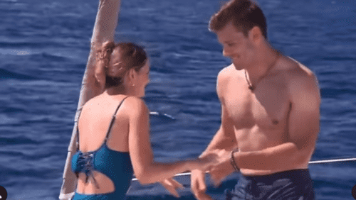 Zach Shallcross takes Kat Izzo out of her comfort zone during their one-on-one date on 'The Bachelor' 2023 (ABC)