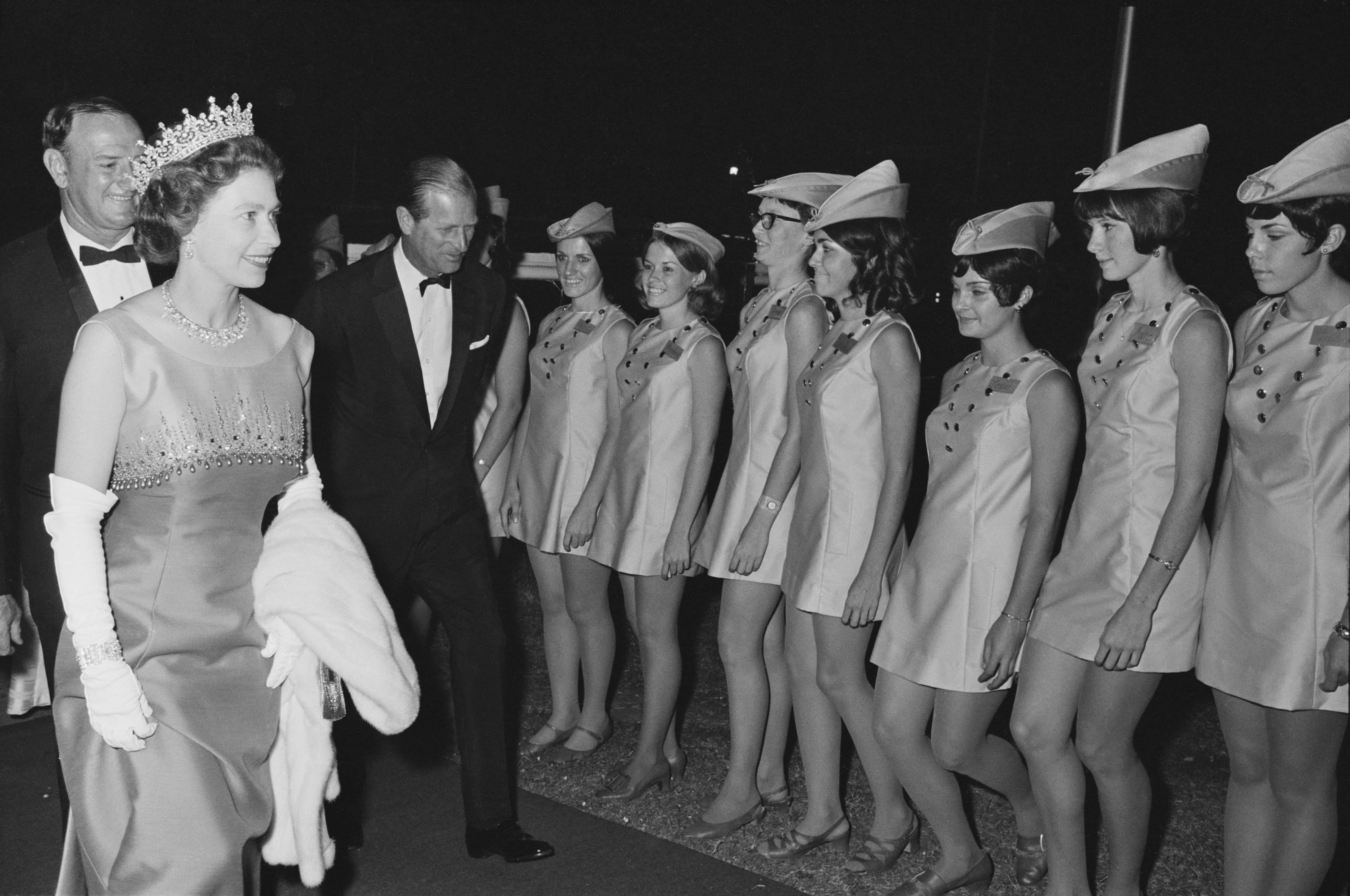 Queen Elizabeth II and Prince Philip during their visit to Australia, April 1970.  (Photo by William Lovelace/Daily Express/Getty Images)