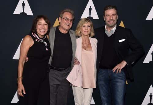 (L-R) Didi Conn, Barry Pearl, Olivia Newton-John and John Travolta attend the 