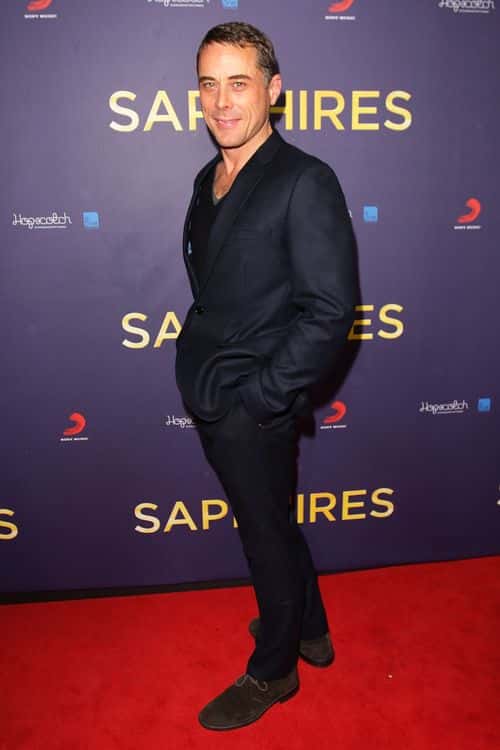 Marcus Graham poses on the red carpet at the Sydney Premiere of The Sapphires at State Theatre on August 8, 2012 in Sydney, Australia.